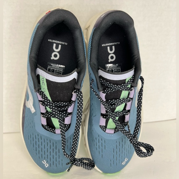 On Cloudmonster Womens Size 6M Dust/Vapor 61.98081 Worn 1x Indoors 99% New - Picture 13 of 16